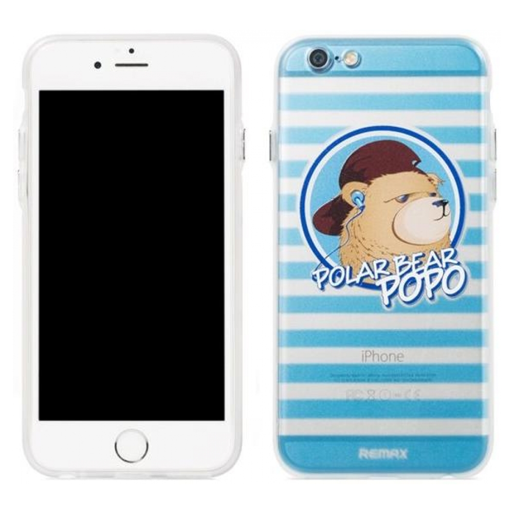 Накладка Remax Polar Bear для iPhone 6S/6 Blue (ARM46302)