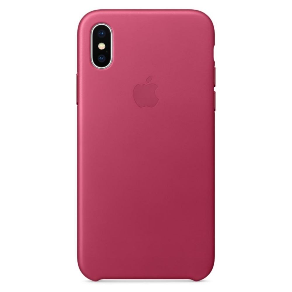 Чохол Original Leather Case для Apple iPhone XS/X Pink (ARM49772)