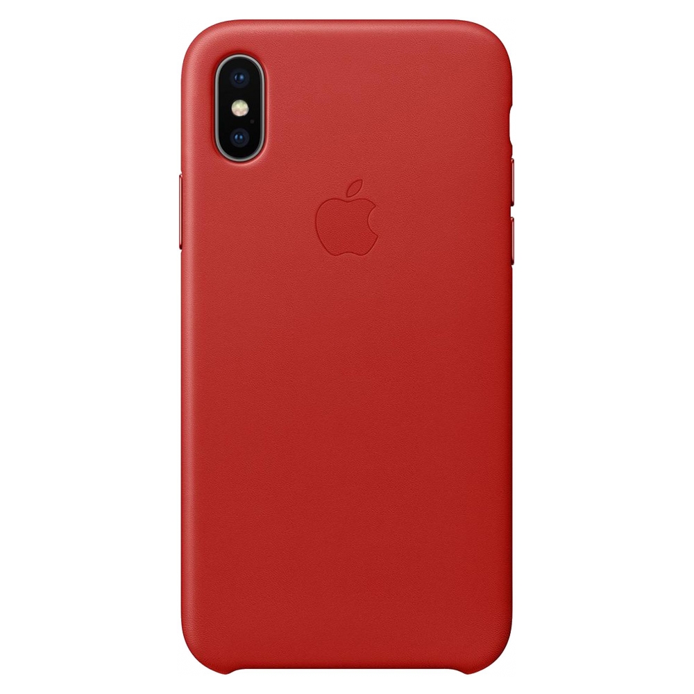 Чохол Original Leather Case для Apple iPhone XS/X Red (ARM49770)