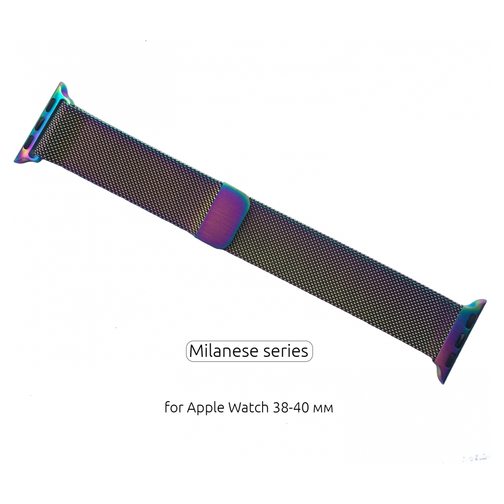 Ремінець Armorstandart Milanese Loop для Apple Watch All Series 38/40/41mm Rainbow (ARM50695)