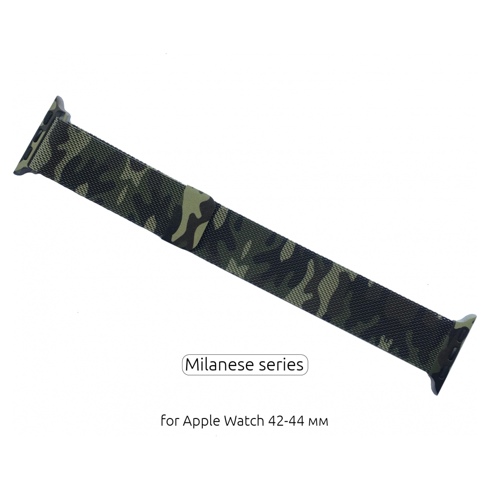Ремінець ArmorStandart Milanese Loop для Apple Watch All Series 42/44/45/49mm Military Green (ARM52958)