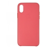 Чохол Original Leather Case для Apple iPhone XS/X Peony Pink (ARM53577)