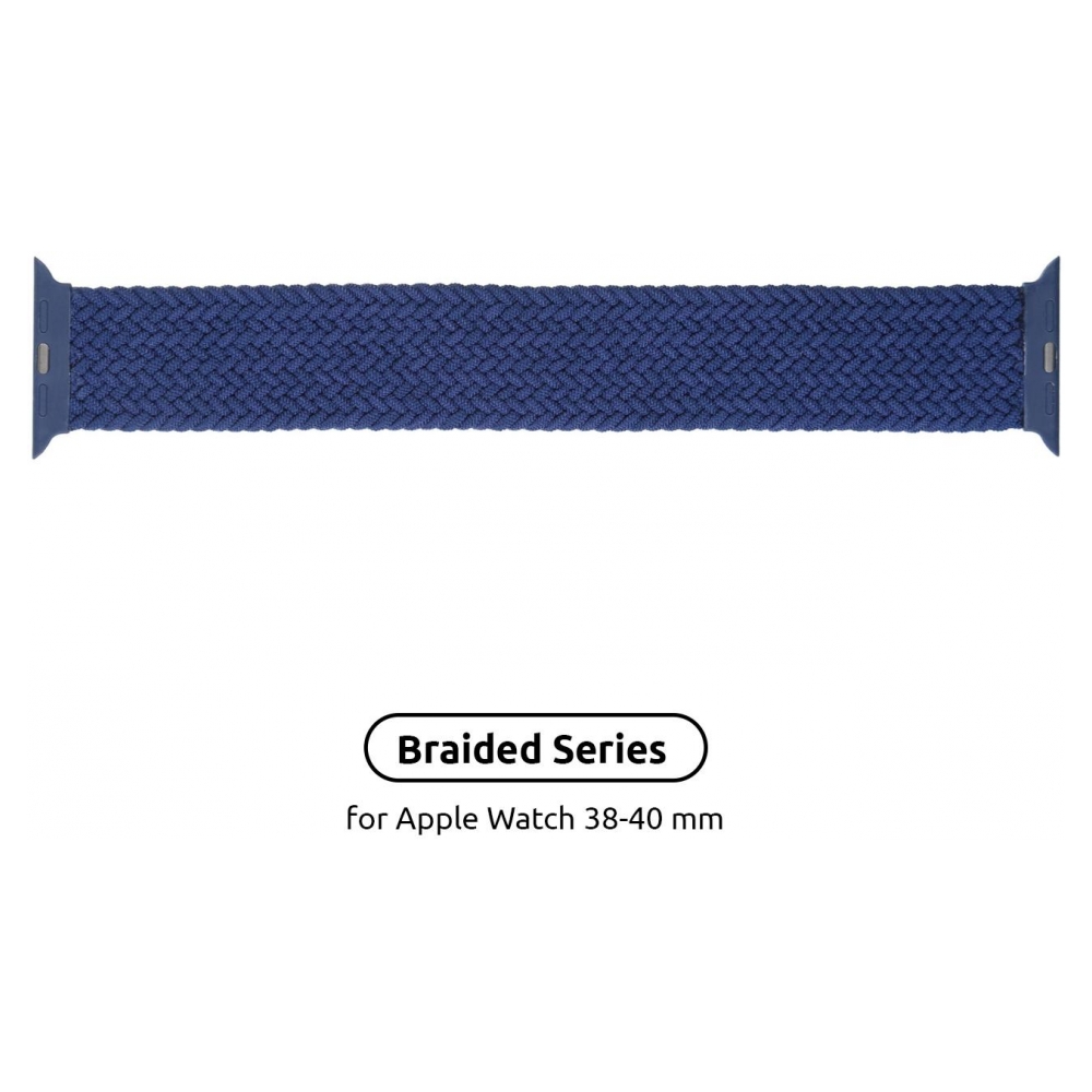 Ремінець ArmorStandart Braided Solo Loop для Apple Watch 38/40/41mm Atlantic Blue Size 6 (144 mm) (ARM58068)
