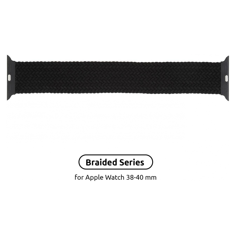 Ремешок ArmorStandart Braided Solo Loop для Apple Watch 38mm/40mm Charcoal Size 4 (132 mm) (ARM58061)
