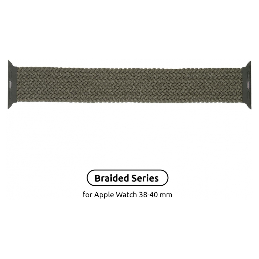 Ремінець ArmorStandart Braided Solo Loop для Apple Watch 38/40/41mm Inverness Green Size 2 (120 mm) (ARM58063)