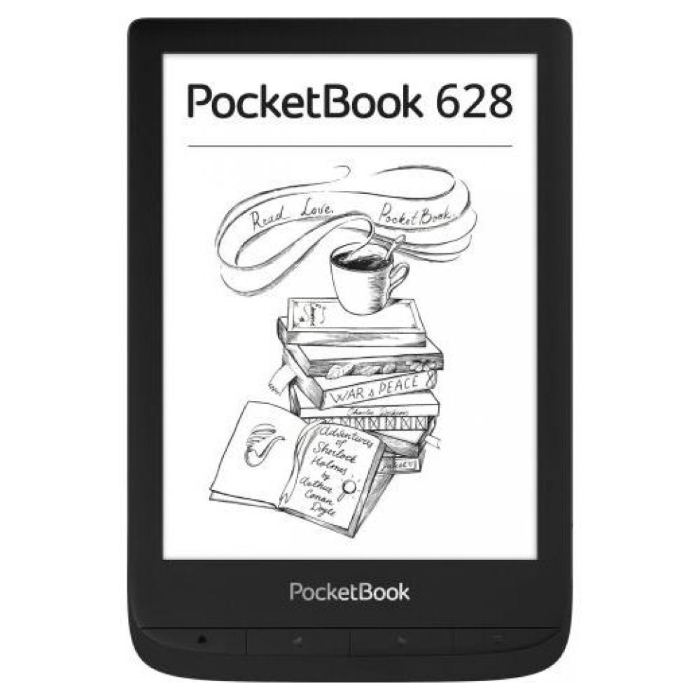 Електронна книга PocketBook 628 Touch Lux 5 Ink Black (PB628-P-WW)