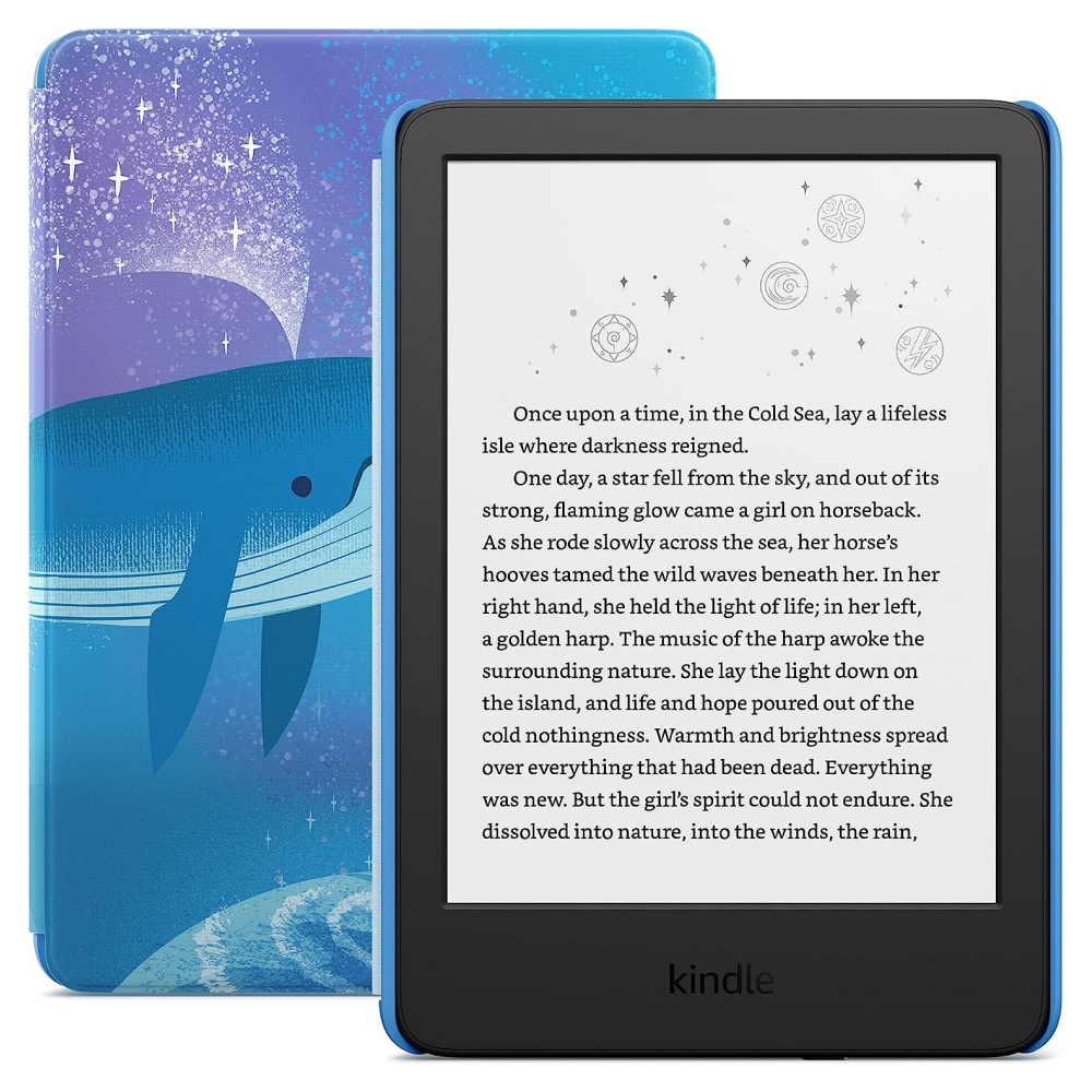 Електронна книга Amazon Kindle 11th Gen. 2022 Black 16Gb Bundle Space Whale